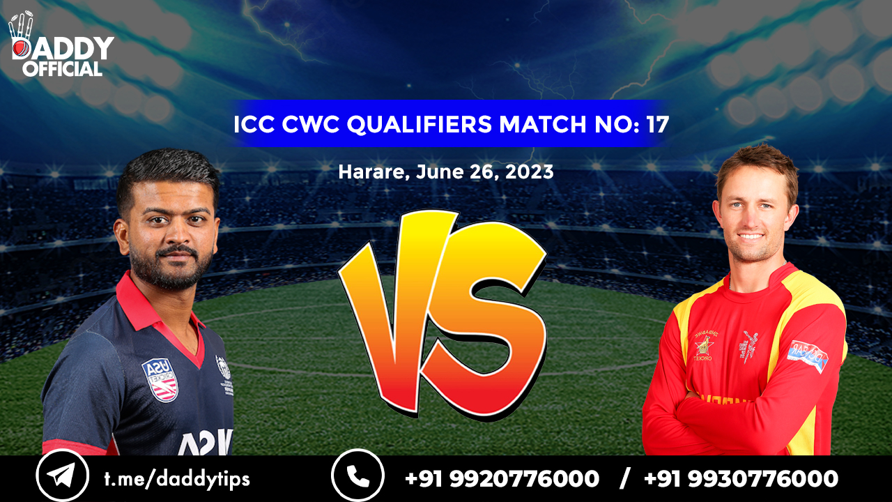 ICC CWC (Q) 2023 | ZIM vs USA | 17th Match Highlights