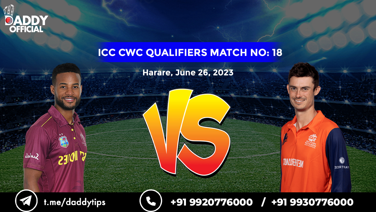 ICC CWC (Q) 2023 | WI vs NED | 18th Match Highlights