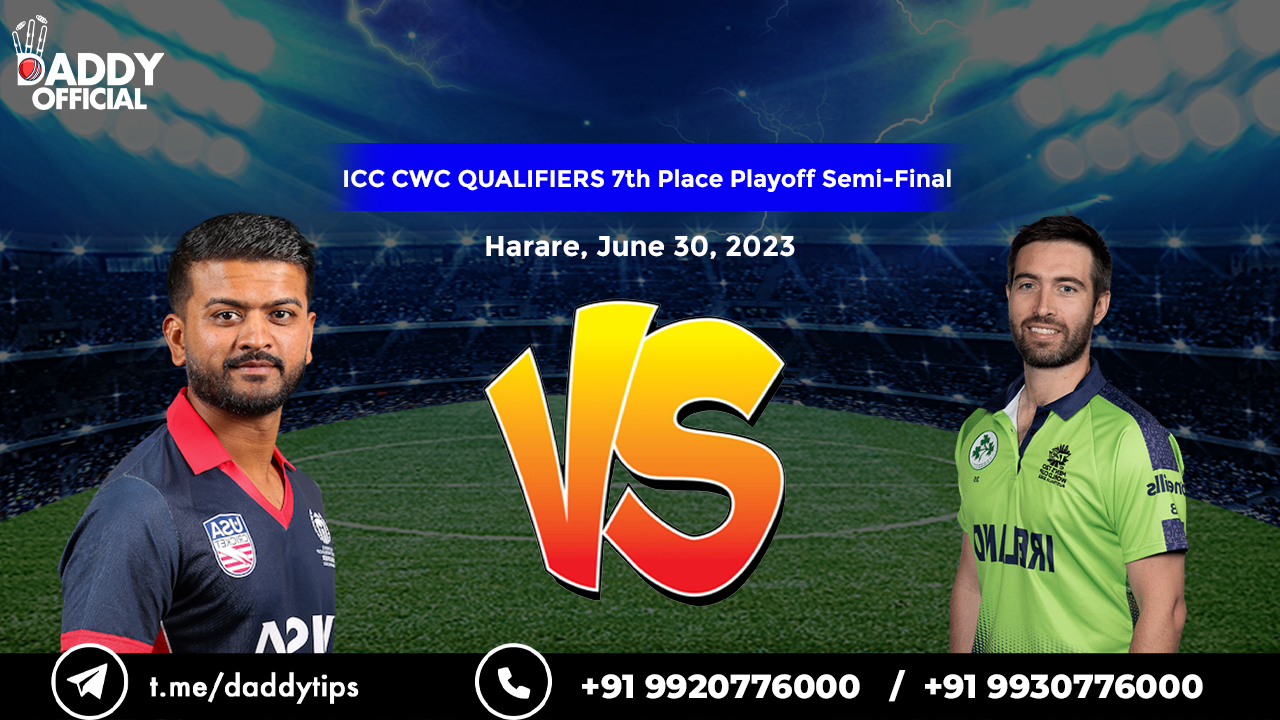 ICC CWC (Q) 2023 | USA vs IRE | 7th Place Playoff Semi-Final -1 Highlights