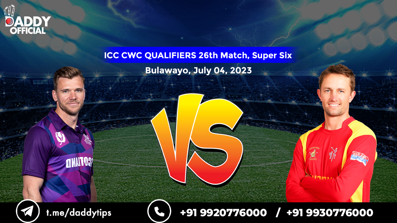 ICC CWC (Q) 2023 | ZIM vs SCO | Super Sixes Match 6 Highlights