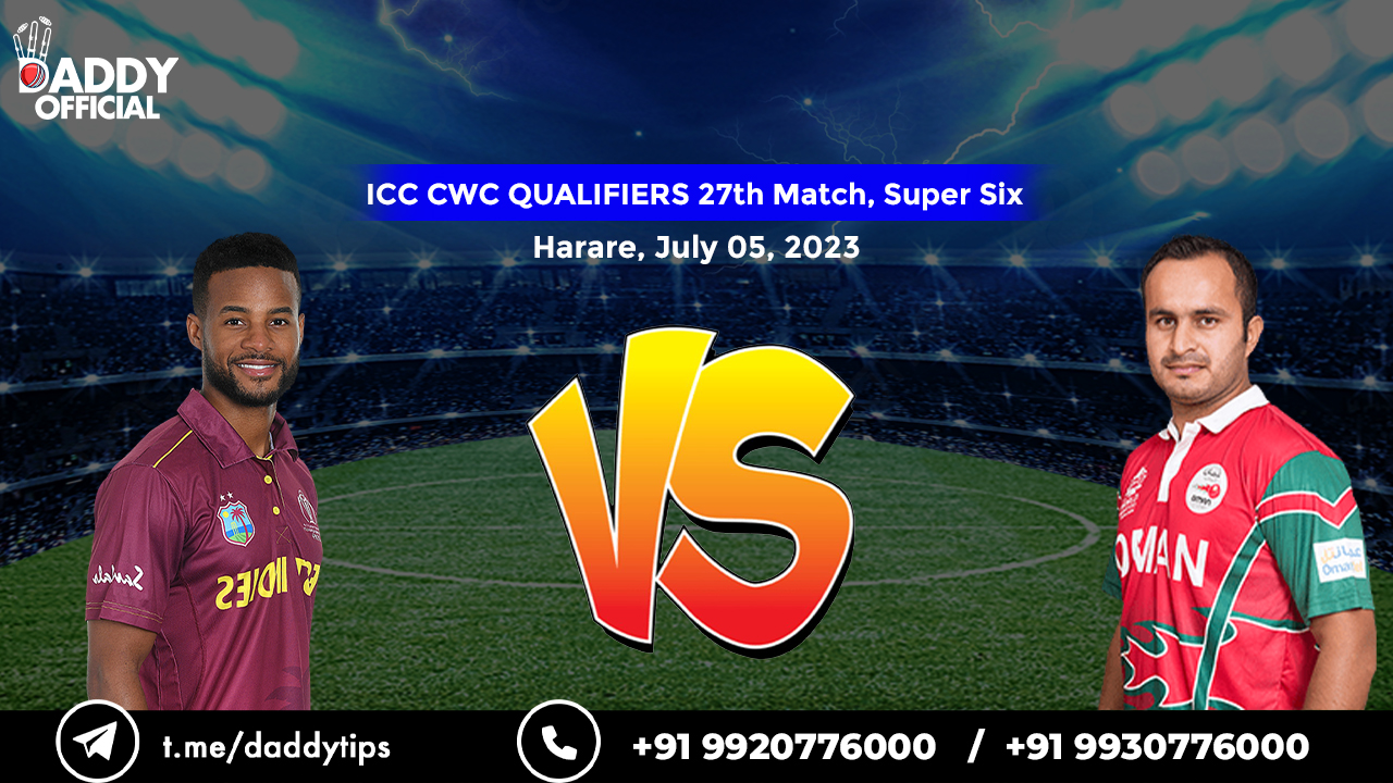 ICC CWC (Q) 2023 | WI vs OMAN | Super Sixes Match 7 Highlights