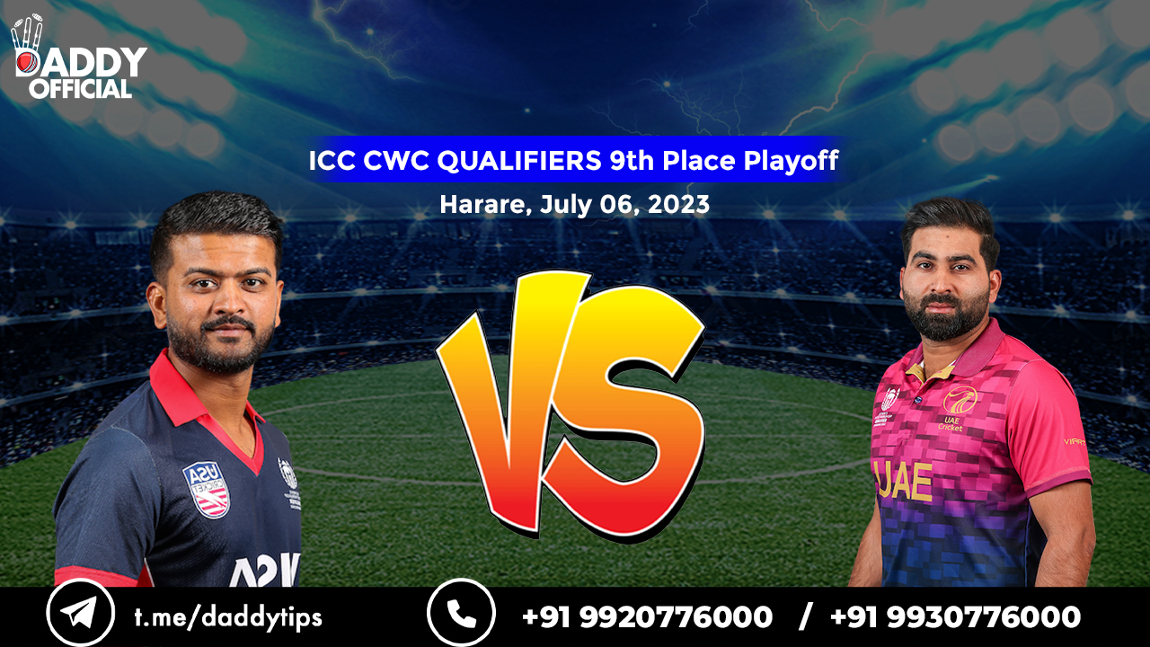 ICC CWC (Q) 2023 | USA vs UAE | 9th Place Play-Off Highlights