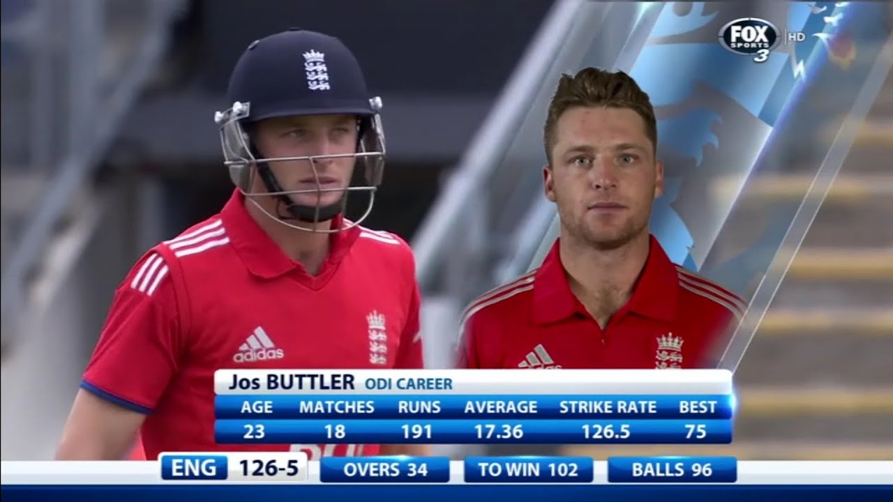 Jos Buttler match winning 65*(48) vs Australia 4th ODI 2013 at Cardiff