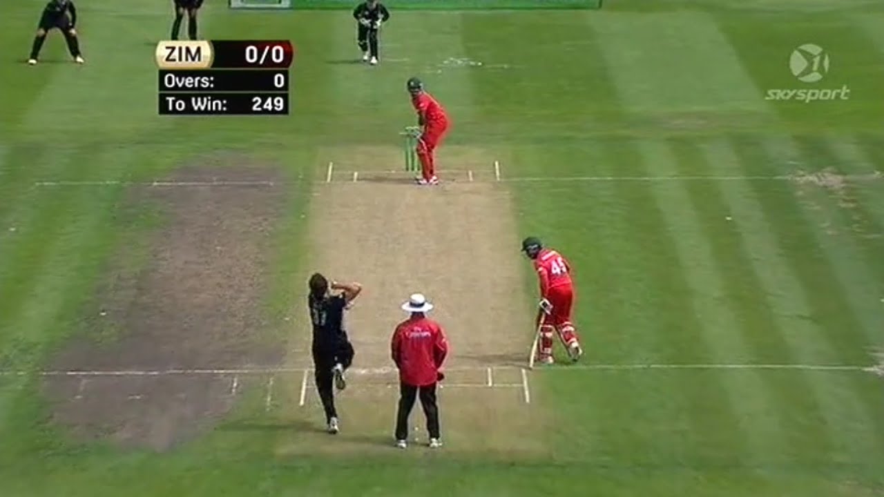 New Zealand vs Zimbabwe 1st ODI 2012 at Dunedin – Match Highlights