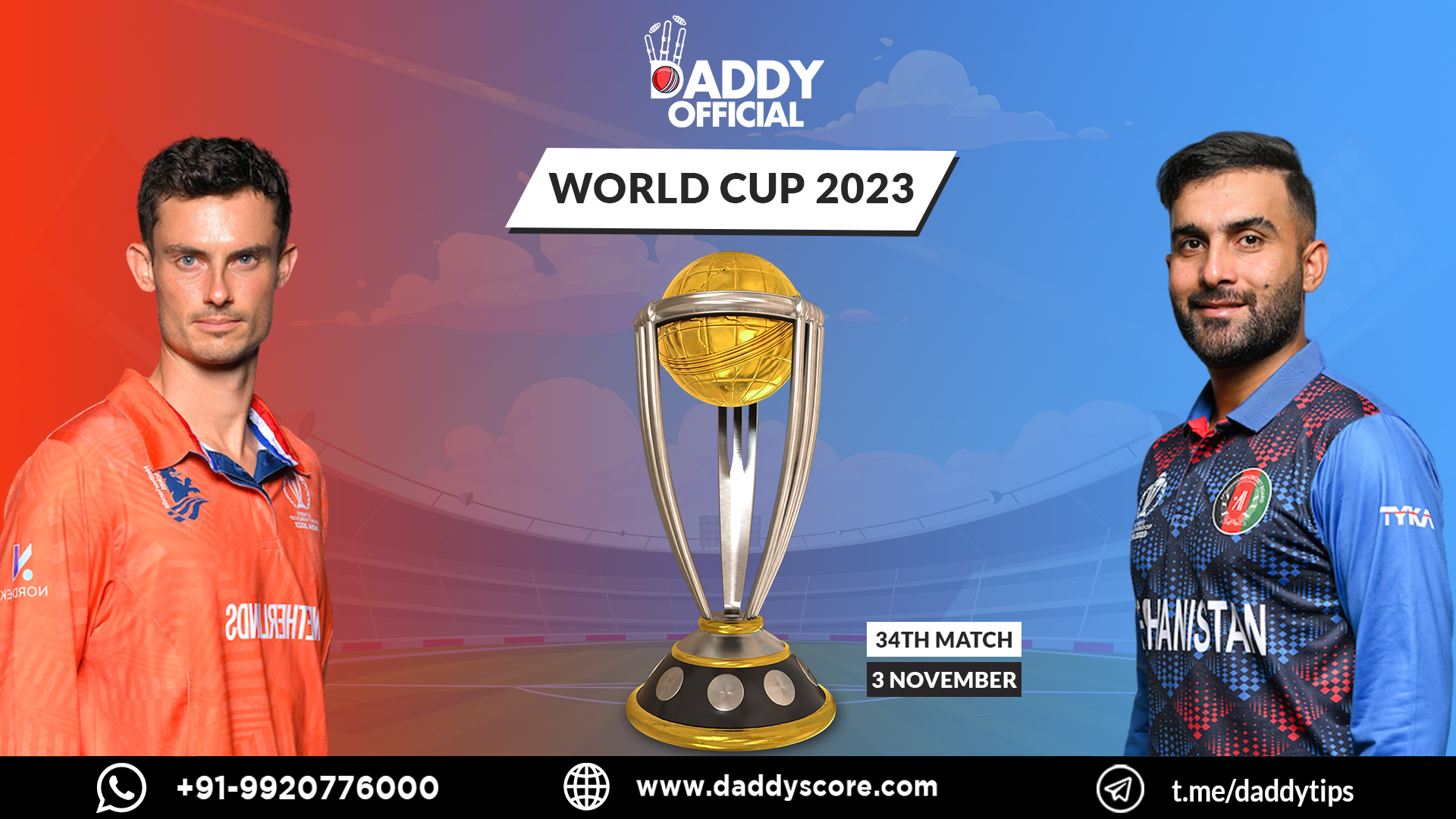 World Cup 2023 34th Match AFG vs NED Highlights