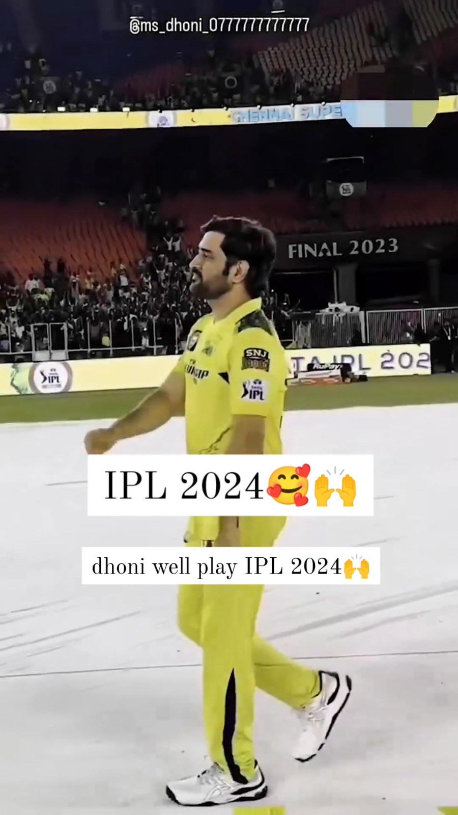 Dhoni well play IPL 2024 🥰🙌