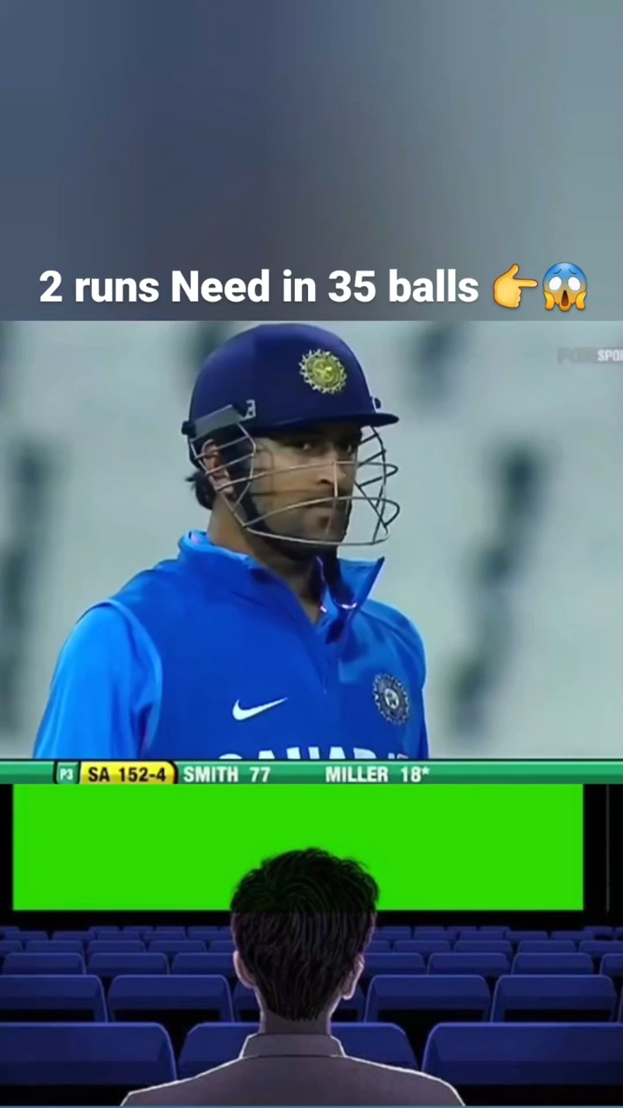 2 runs Need in 35 balls
