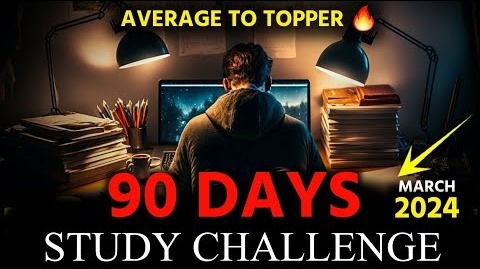 90 DAYS STUDY CHALLENGE 🔥 – Secret Tips of Every Topper – Motivational Video for Students