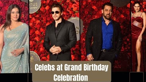 Shahrukh Khan, Kajol, Salman and others arrive for Anand Pandit’s 60th birthday celebration in style