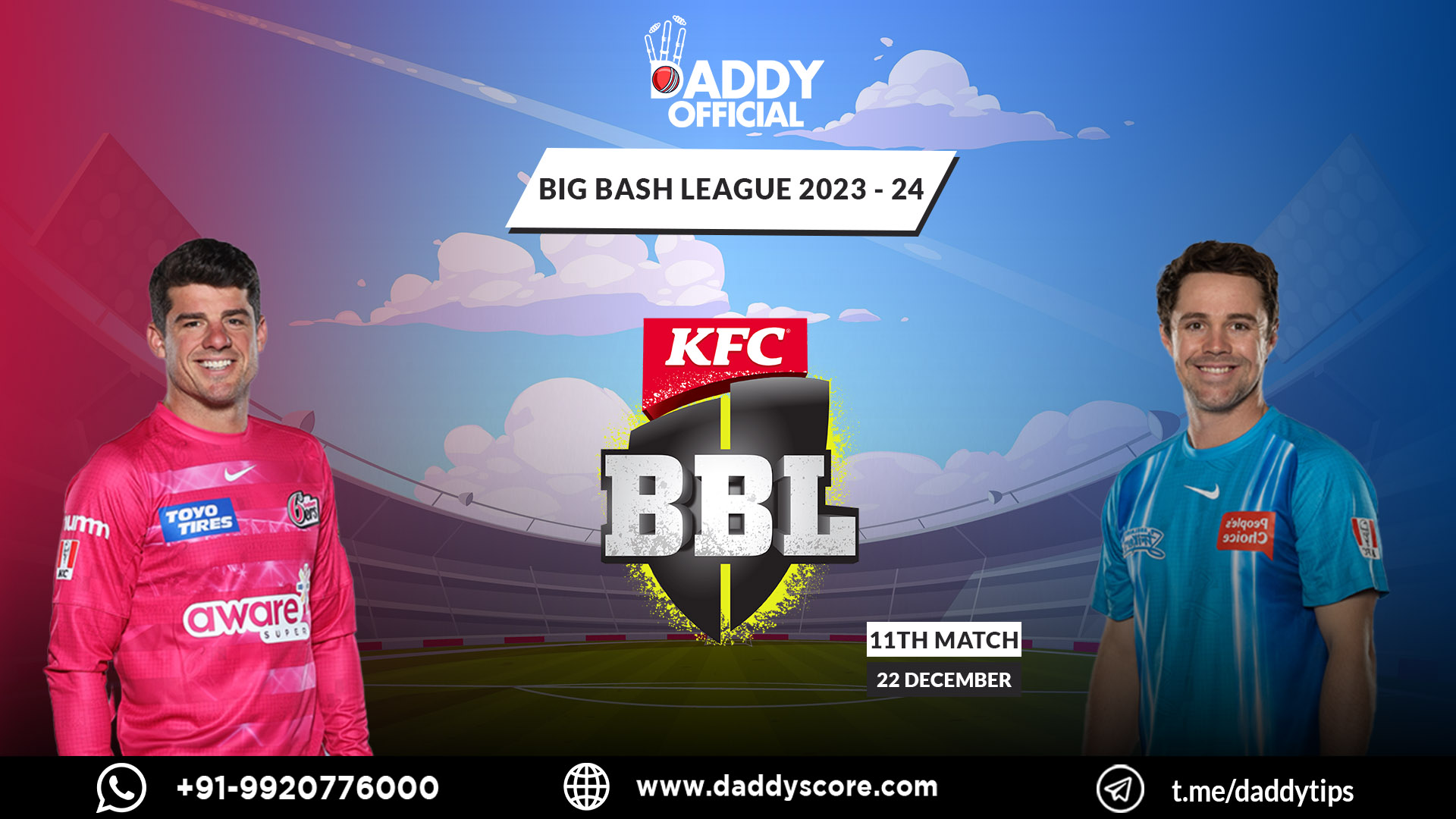 Big Bash League 2023 | Sydney Sixers vs Adelaide Strikers|11th Match Highlights