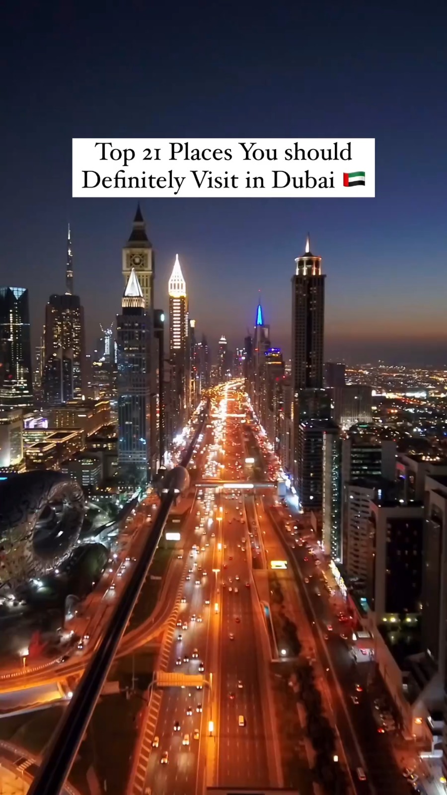 Top 21 Places You should Definitely Visit in Dubai 🇦🇪