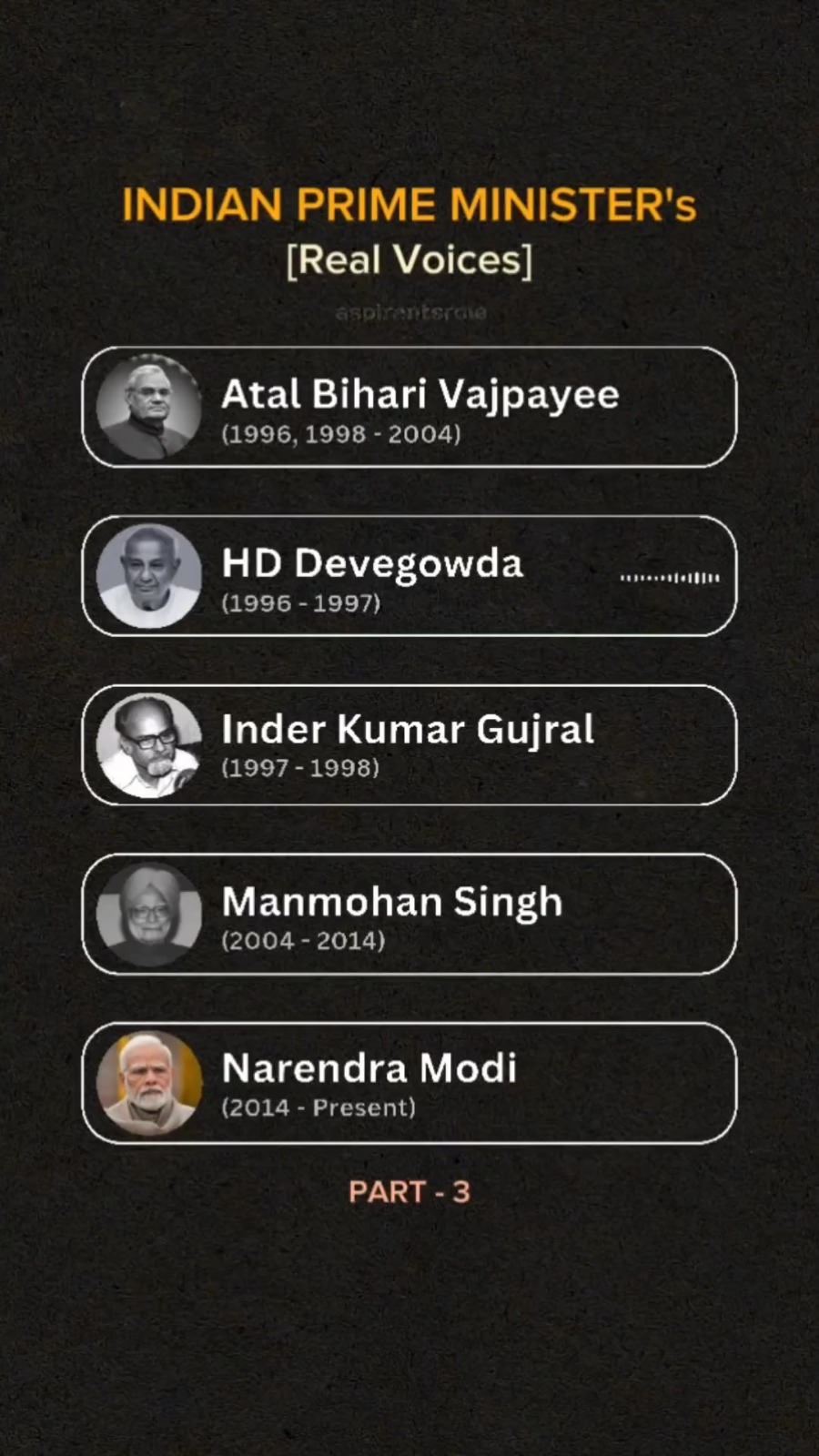 Real Voices of Indian PM’s 🎙️