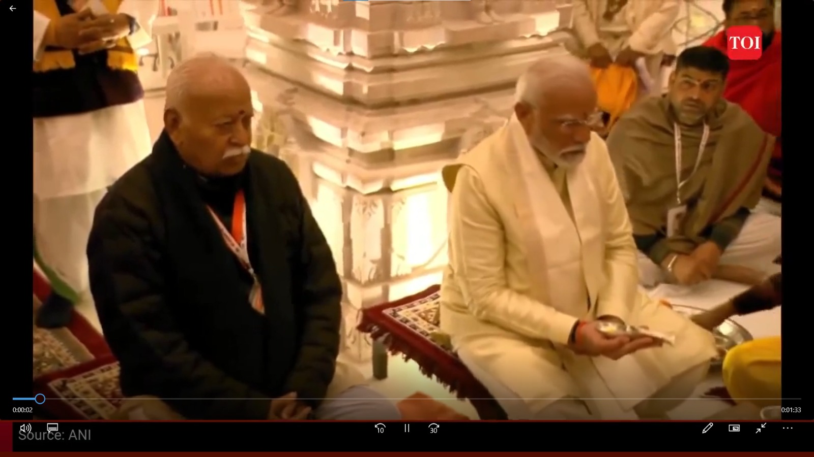 Chief Yajman Narendra Modi entered Ram Temple