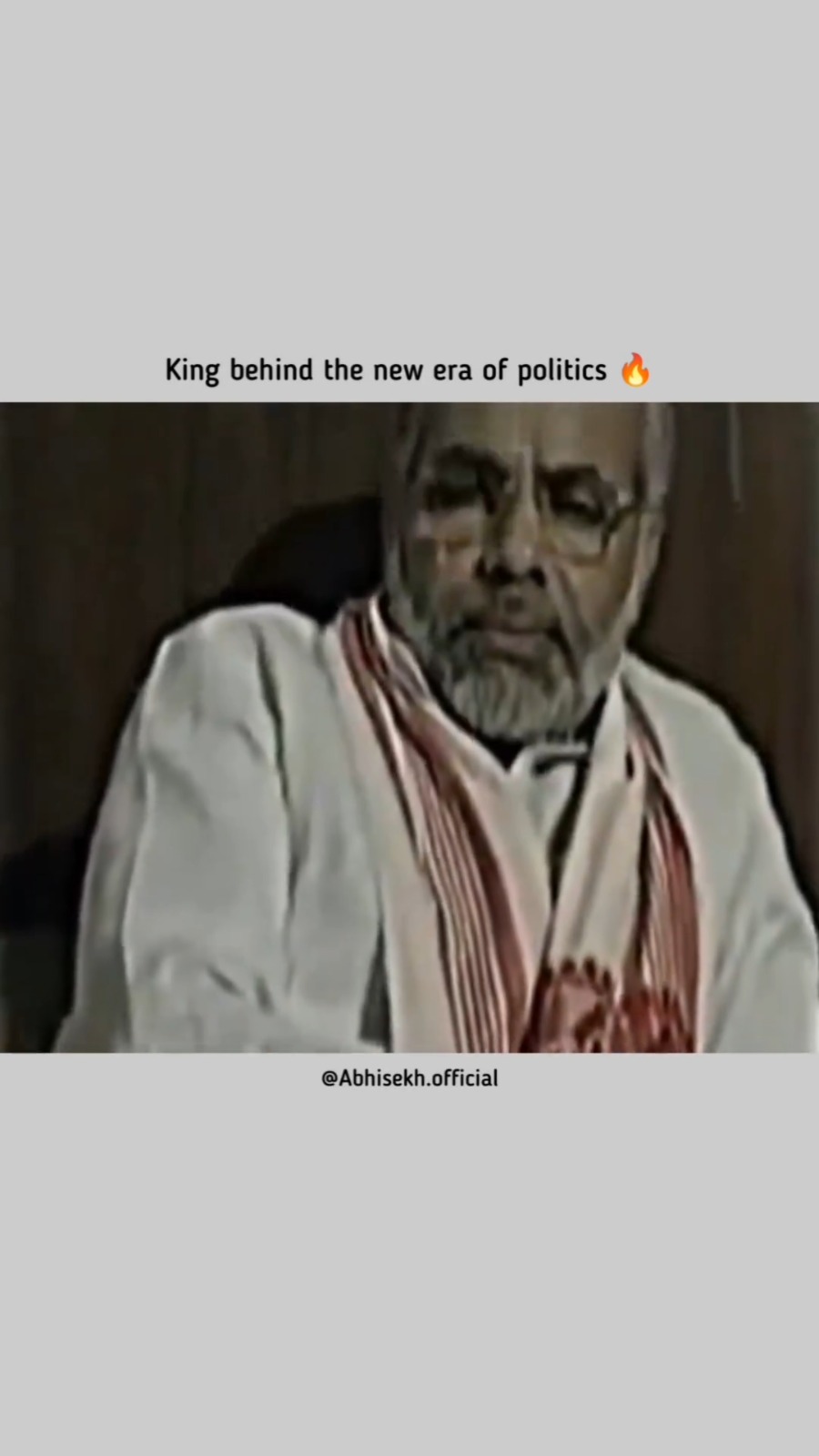 King behind the new era of politics 🔥