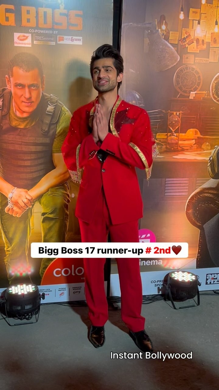 Abhishek Kumar shines as Bigg Boss 17’s second-place winner with a stellar performance.🥈❤️