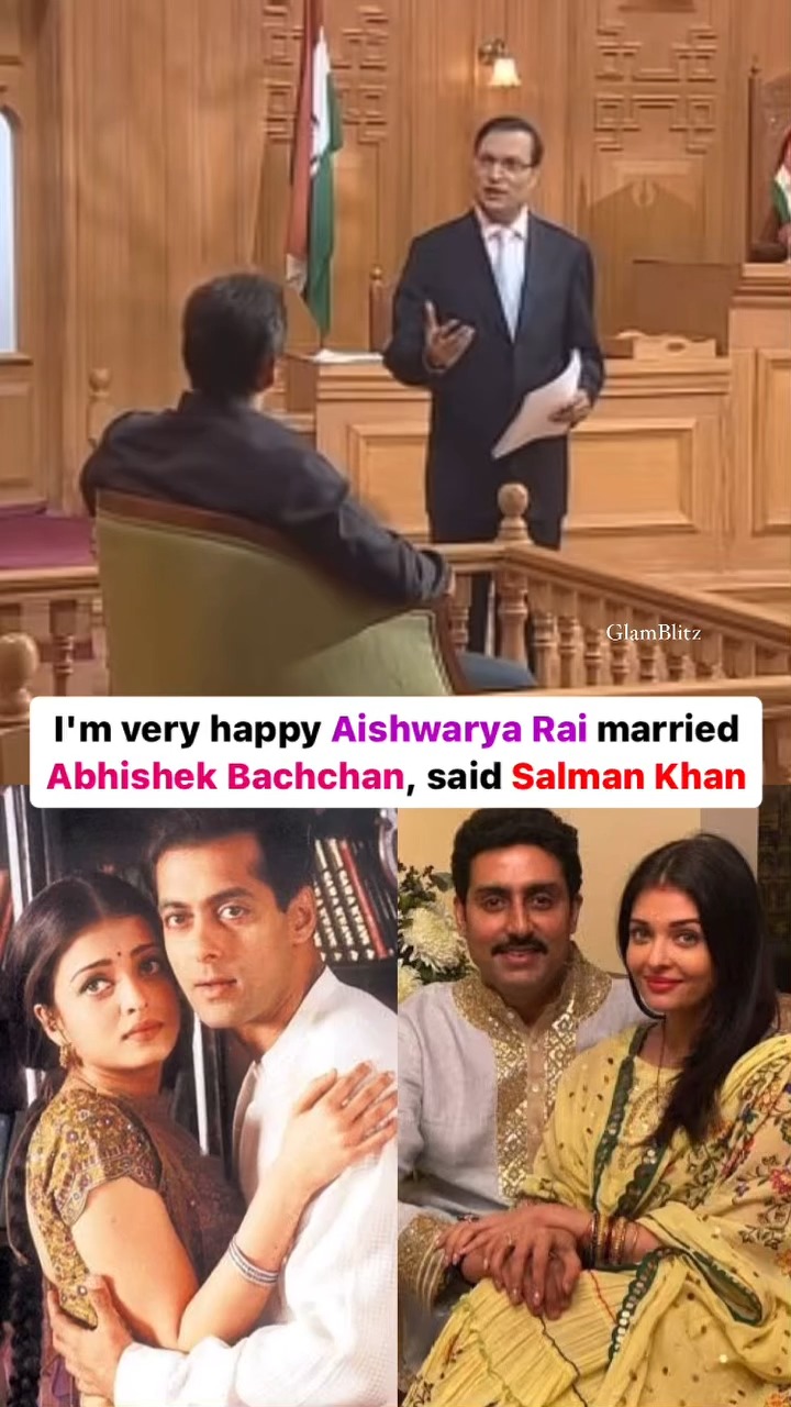 In an old interview of Salman Khan, he talked about Aishwarya Rai’s marriage with Abhishek Bachchan and had only good things to say about the couple❤️