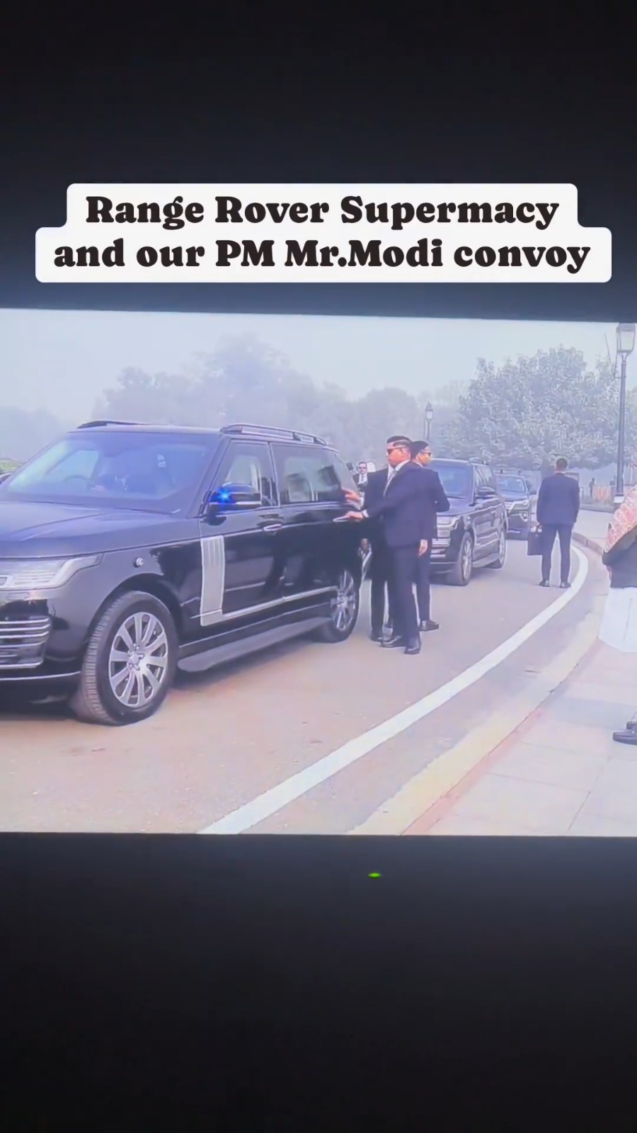 Range Rover Supermacy with Our PM Mr Modi Convoy