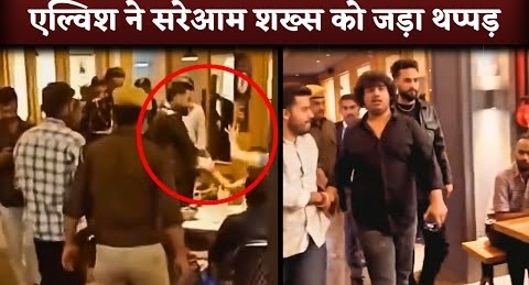 Bigg Boss Winner Elvish Yadav Slaps A Man At A Restaurant When He Was Abused His Mother