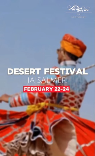 📍Jaisalmer Desert Festival 2024! 🐫 The Jaisalmer Desert Festival is here! 👯‍♂