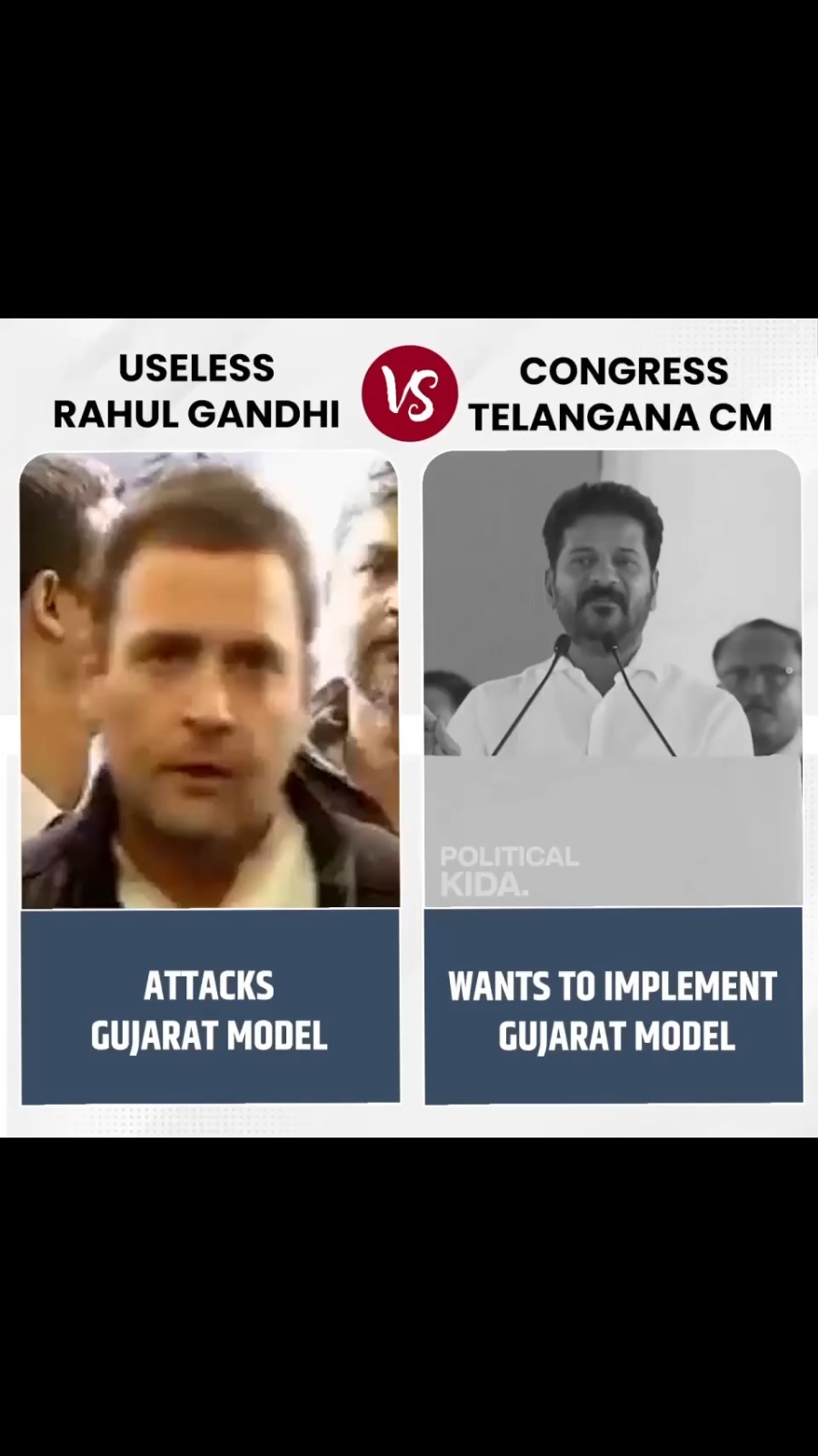 Rahul Gandhi vs Congress CM on Gujarat Model