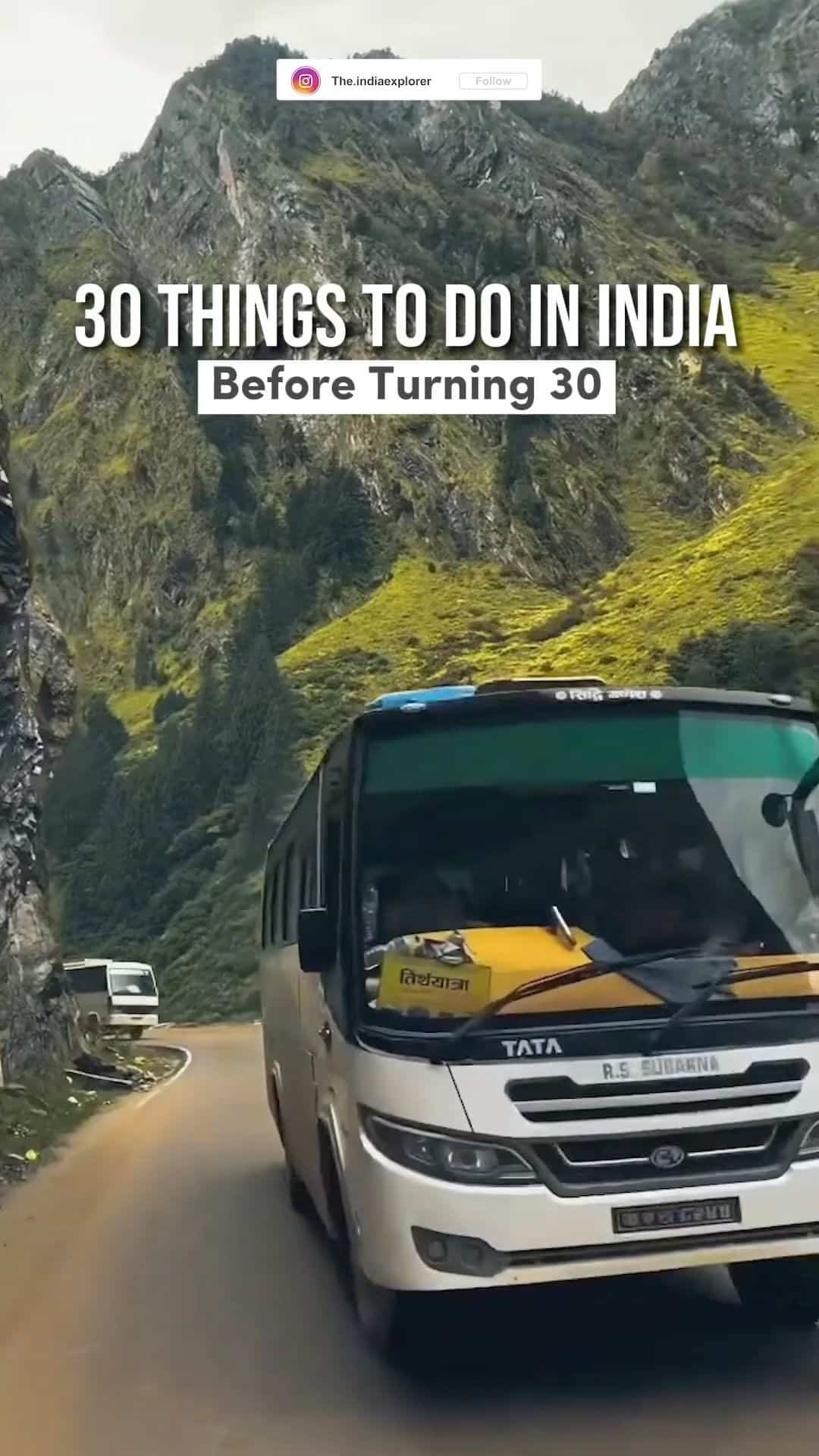 🧭 30 things you must do before turning 30 in India!
