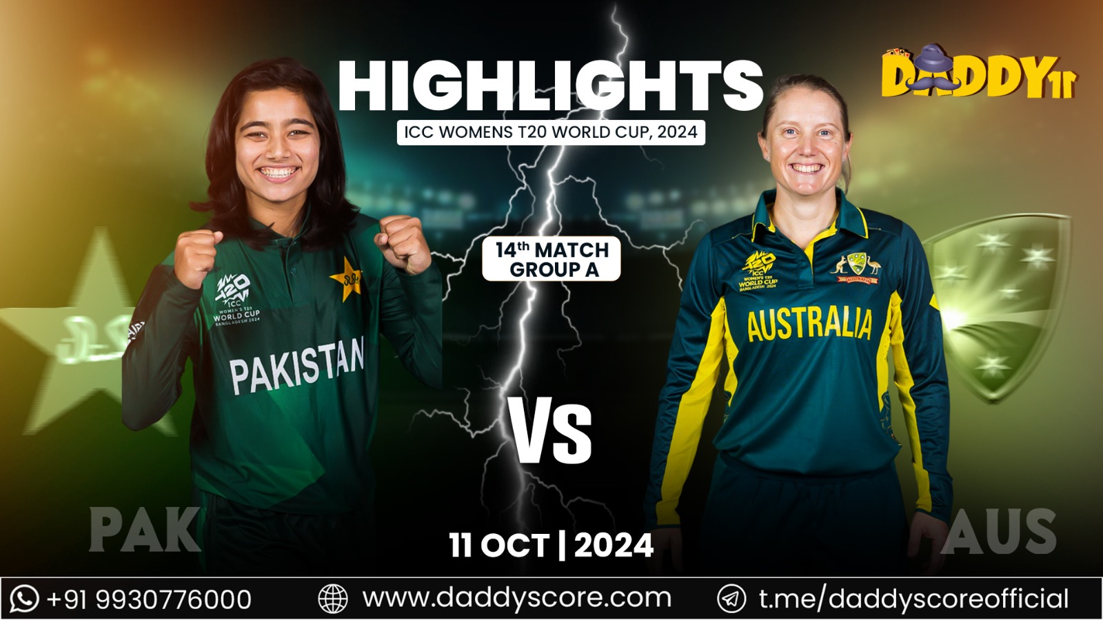 Pakistan Women vs Australia Women, 14th Match, Group A