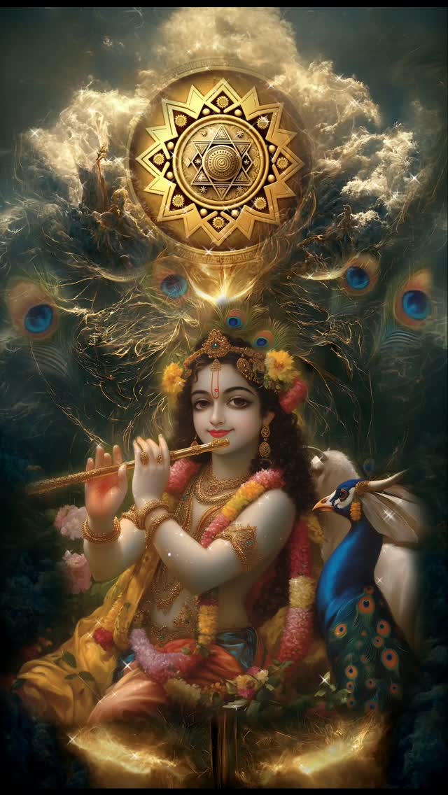 Shri Krishna Govinda Hare Murari Hey Nath Narayana Vasudeva 🦚