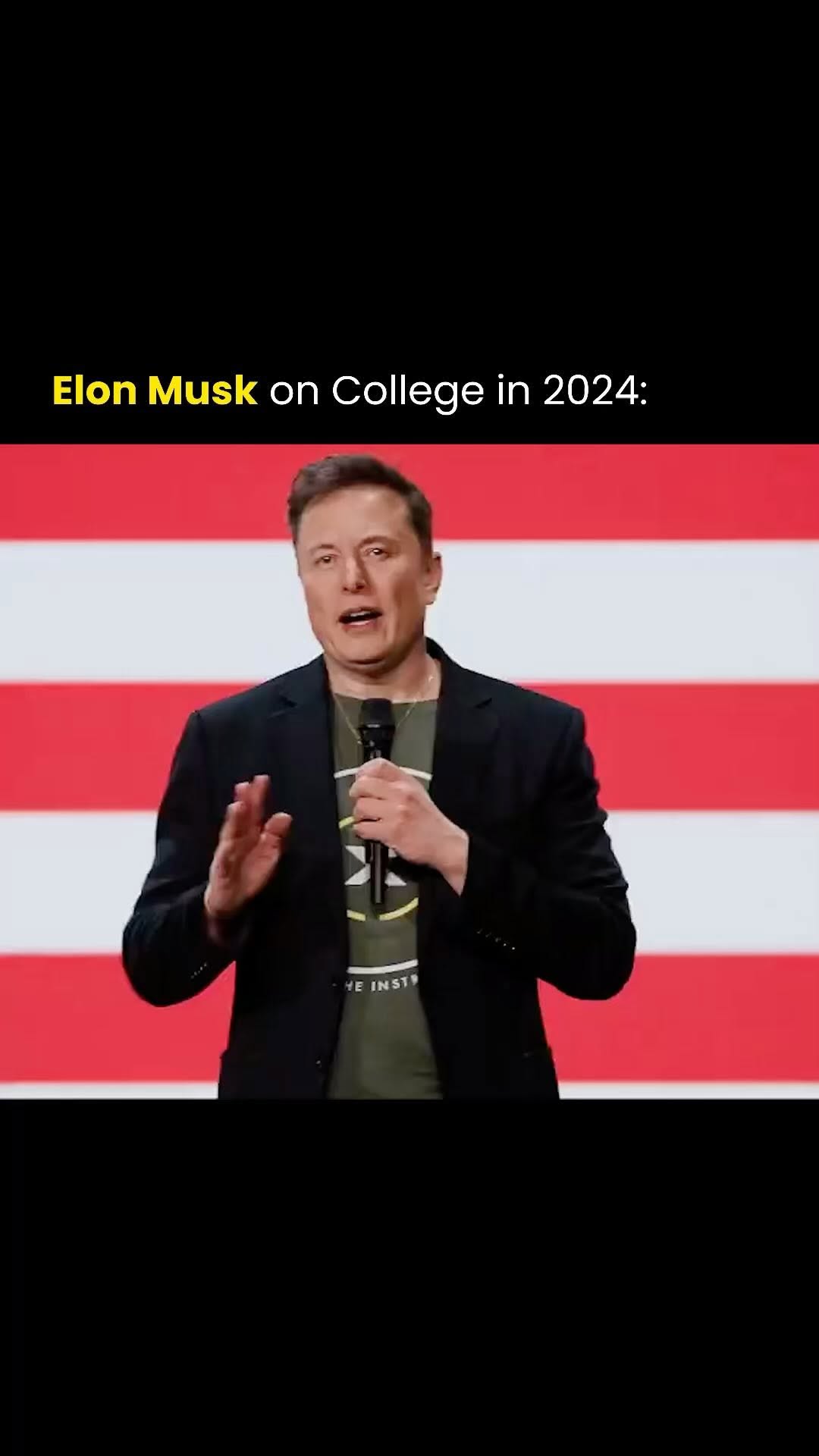 At a town hall in Pennsylvania, Elon Musk said college is often overvalued.