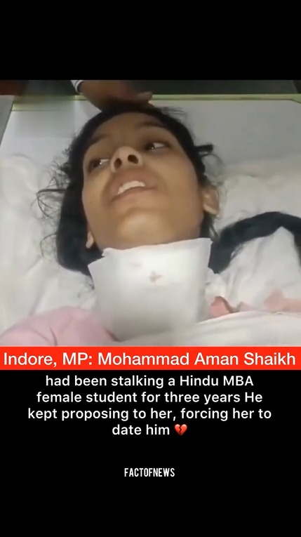 Indore, MP: Mohammad Aman Shaikh had been stalking a Hindu MBA female student for three years He kept proposing to her, forcing her to date him