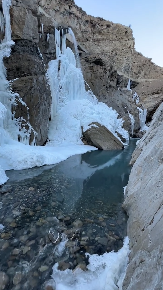 Frozen Lingti Water Fall