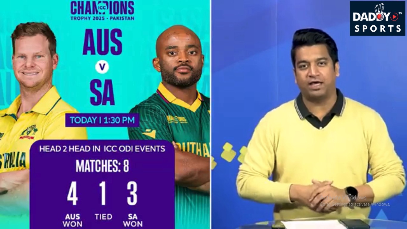 AUS Vs SA: चैंपियंस ट्रॉफी में अब तक की यात्रा की टिकटें| चैनल| लाइव| ओटीटी| पॉइंट टेबल