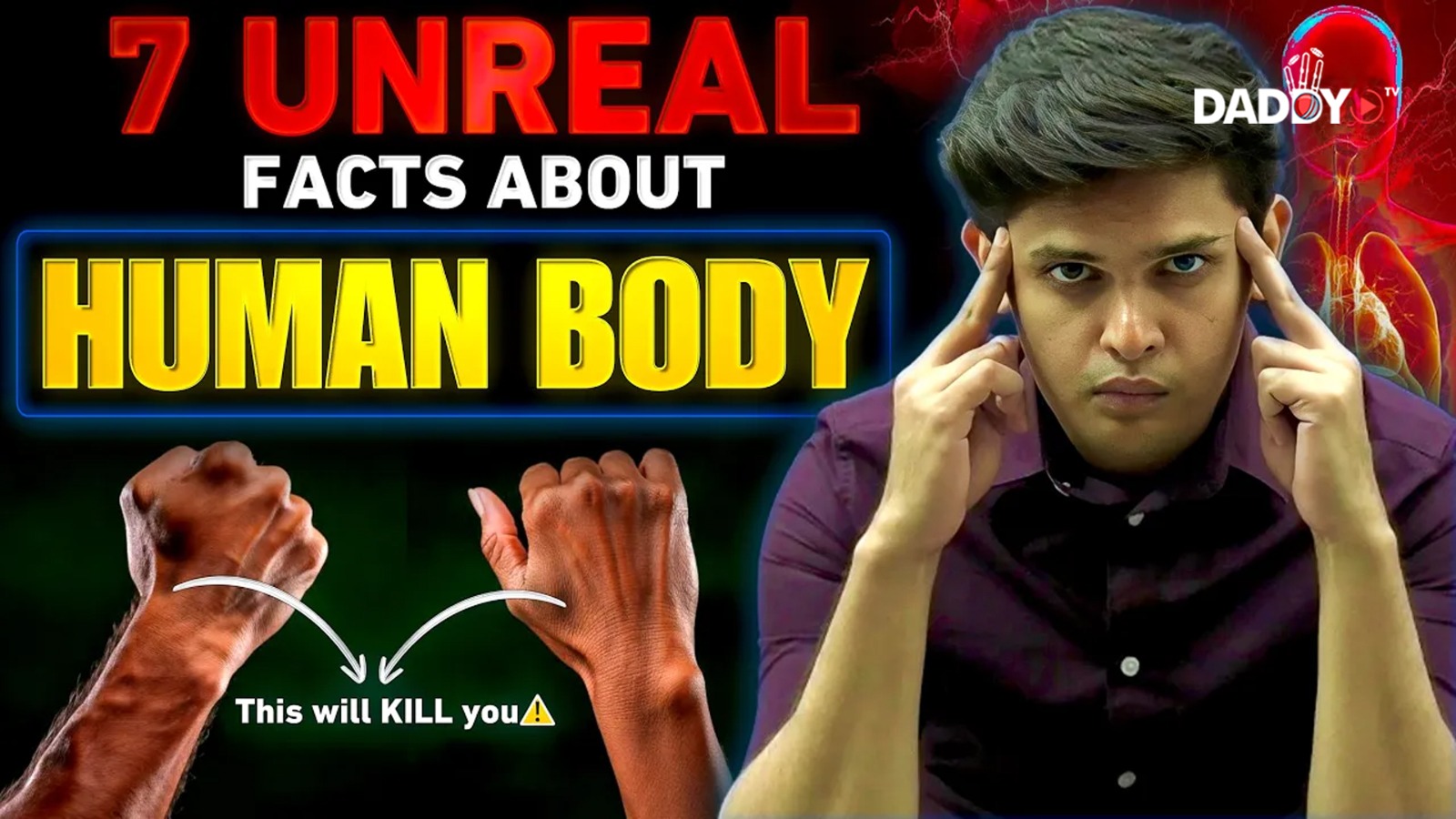 7 UNREAL Facts About Human Body🤯| Only 0.1% Know this Secret | Prashant Kirad