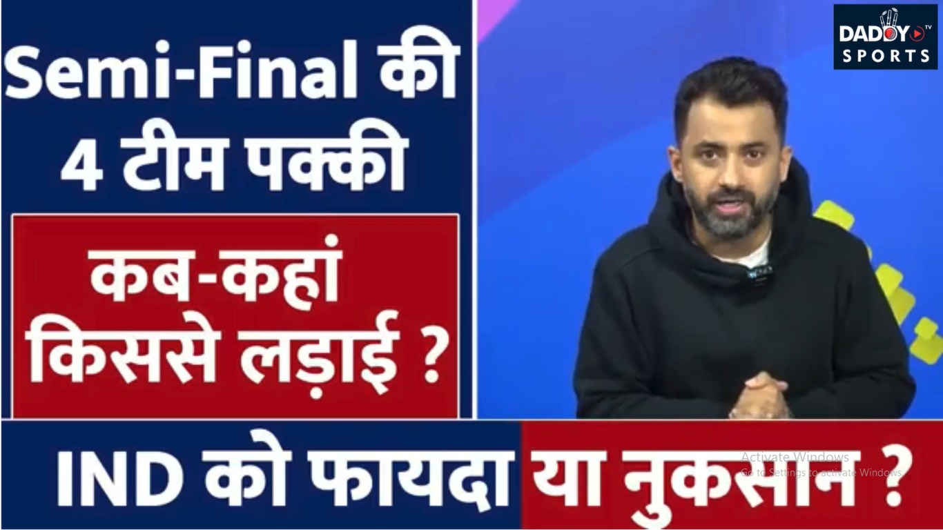 Champions Trophy 2025 Semifinal की 4 Team हो गई पक्की, कौन अंदर – कौन बाहर ? India | Pakistan