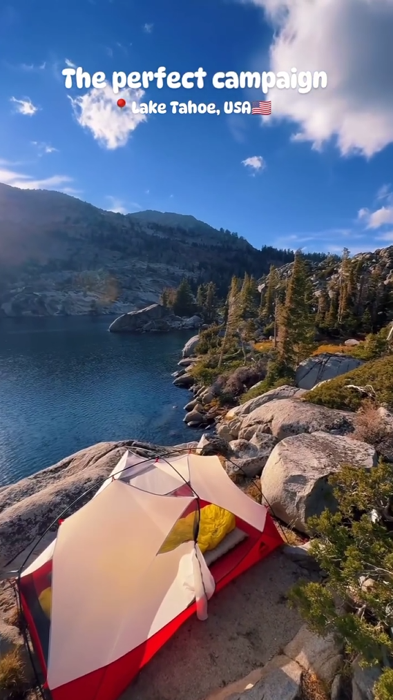 The perfect campaignLocation lake Tahoe United States America