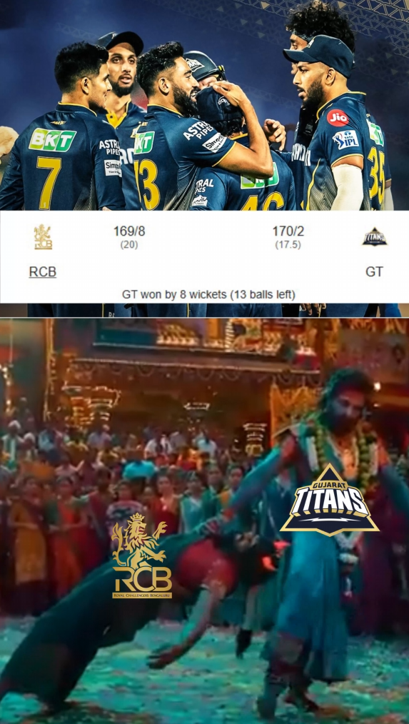 GT vs RCB