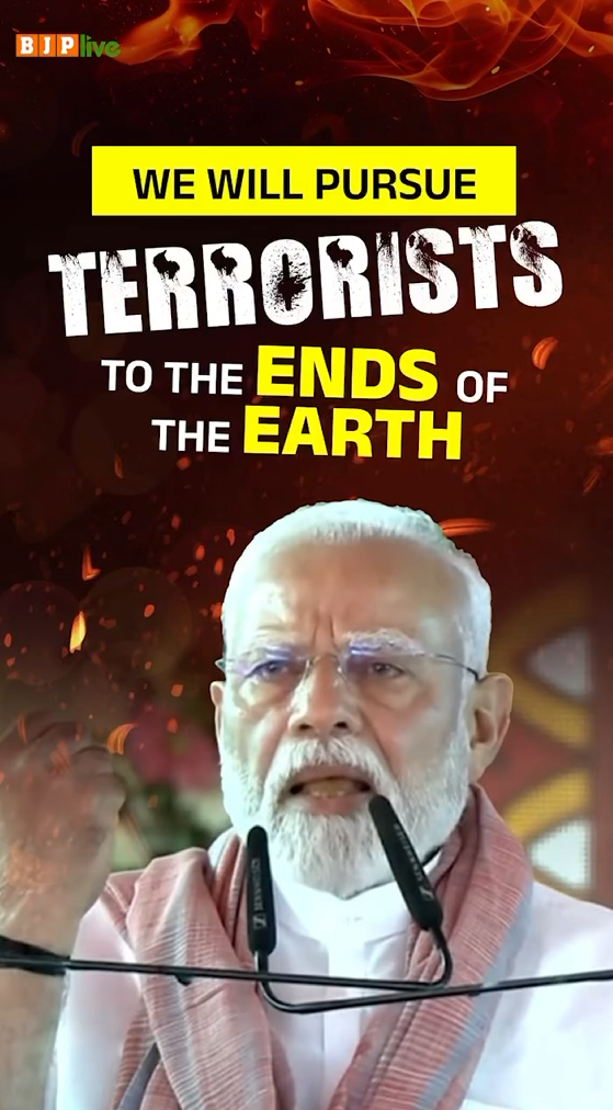 ’𝐈𝐧𝐝𝐢𝐚 𝐰𝐢𝐥𝐥 𝐢𝐝𝐞𝐧𝐭𝐢𝐟𝐲, 𝐭𝐫𝐚𝐜𝐤, 𝐚𝐧𝐝 𝐩𝐮𝐧𝐢𝐬𝐡 𝐞𝐯𝐞𝐫𝐲 𝐭𝐞𝐫𝐫𝐨𝐫𝐢𝐬𝐭 𝐚𝐧𝐝 𝐭𝐡𝐞𝐢𝐫 𝐛𝐚𝐜𝐤𝐞𝐫𝐬…’