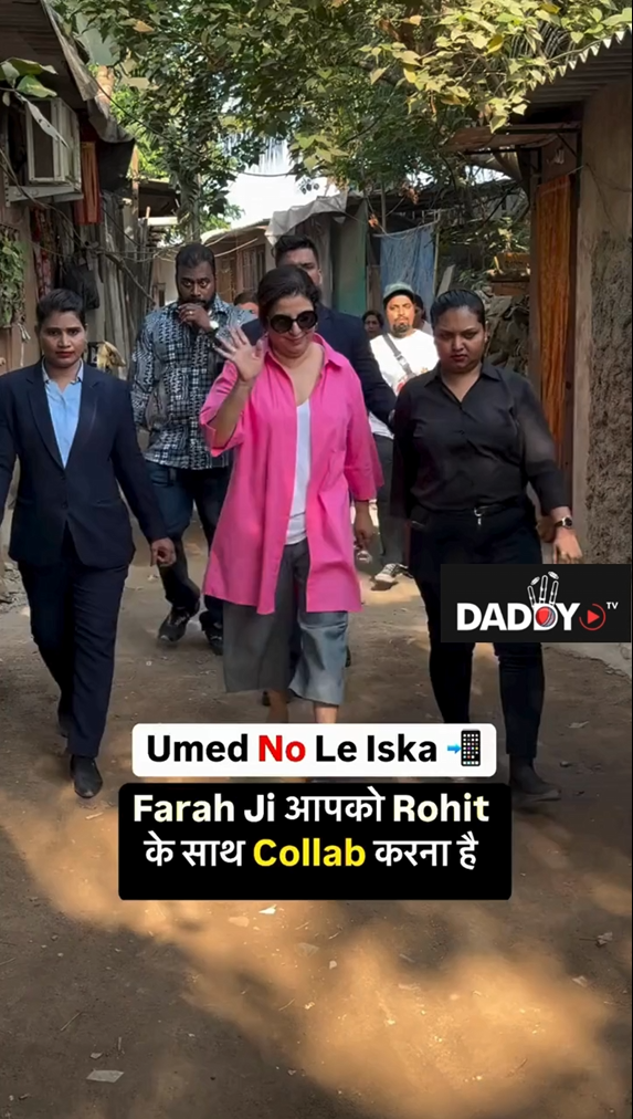 Farah Khan chii chat with papas 😊