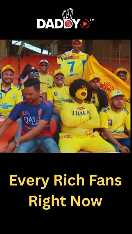 CSK fans and every rich fan right now🦁💛